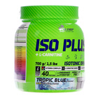 OLIMP ISO PLUS + L- CARNITINE O SMAKU TROPIC BLUE 700G (11)