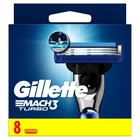 Gillette Mach3 Turbo Ostrza wymienne do maszynki do golenia dla mężczyzn, 8 ostrza wymienne (1)