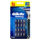 Gillette Sensor3 Ostrza wymienne do maszynki do golenia, 8 sztuki (1)