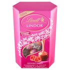 Lindt Lindor Praliny z czekolady mlecznej z nadzieniem o smaku malinowo-śmietankowym 200 g (2)