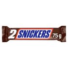 Snickers Czekolada mleczna z nugatem i nadzieniem karmelowym z orzeszkami ziemnymi 75 g (2 x 37,5 g) (2)