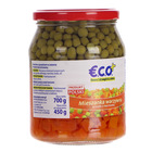 Eco plus mieszanka warzywna groszek z marchewką 700g netto / po odsączeniu 450g (11)