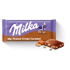 Milka Czekolada mleczna z orzeszkami ziemnymi kawałkami karmelu i chrupkami zbożowymi 90 g (6)