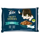 Felix Tasty Shreds Karma dla dorosłych kotów rybne smaki w sosie 320 g (4 x 80 g) (1)