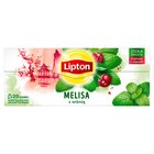 Lipton Herbatka ziołowa aromatyzowana melisa z wiśnią 24 g (20 torebek) (1)