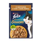 Felix Sensations Sauce Karma dla kotów z indykiem w sosie o smaku bekonu 85 g (2)