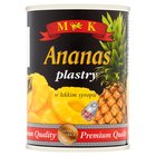 MK Ananas plastry w lekkim syropie 565 g (1)