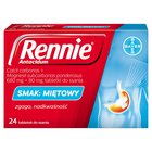 Rennie Antacidum 680 mg + 80 mg Tabletki do ssania smak miętowy 24 sztuki (1)