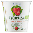 Bakoma Jogurt Bio z truskawkami 140 g (1)