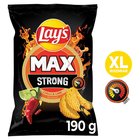 Lay's Max Strong Chipsy ziemniaczane karbowane o smaku ostrego chilli i limonki 190 g (2)