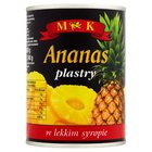 MK Ananas plastry w lekkim syropie 565 g (1)