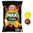 Lay's Max Strong Chipsy ziemniaczane karbowane o smaku sera i ostrej papryki 120 g (2)