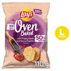 Lay's Oven Baked Pieczone formowane chipsy ziemniaczane z makiem o smaku ostrej papryki 110 g (2)