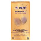 Durex prezerwatywy Sensual Extra Lube, 10 szt. (1)