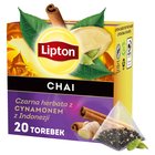 Lipton Czarna herbata z cynamonem z Indonezji 34 g (20 torebek) (2)