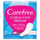 Carefree Cotton Feel Normal Wkładki higieniczne bezzapachowe 56 sztuk (1)